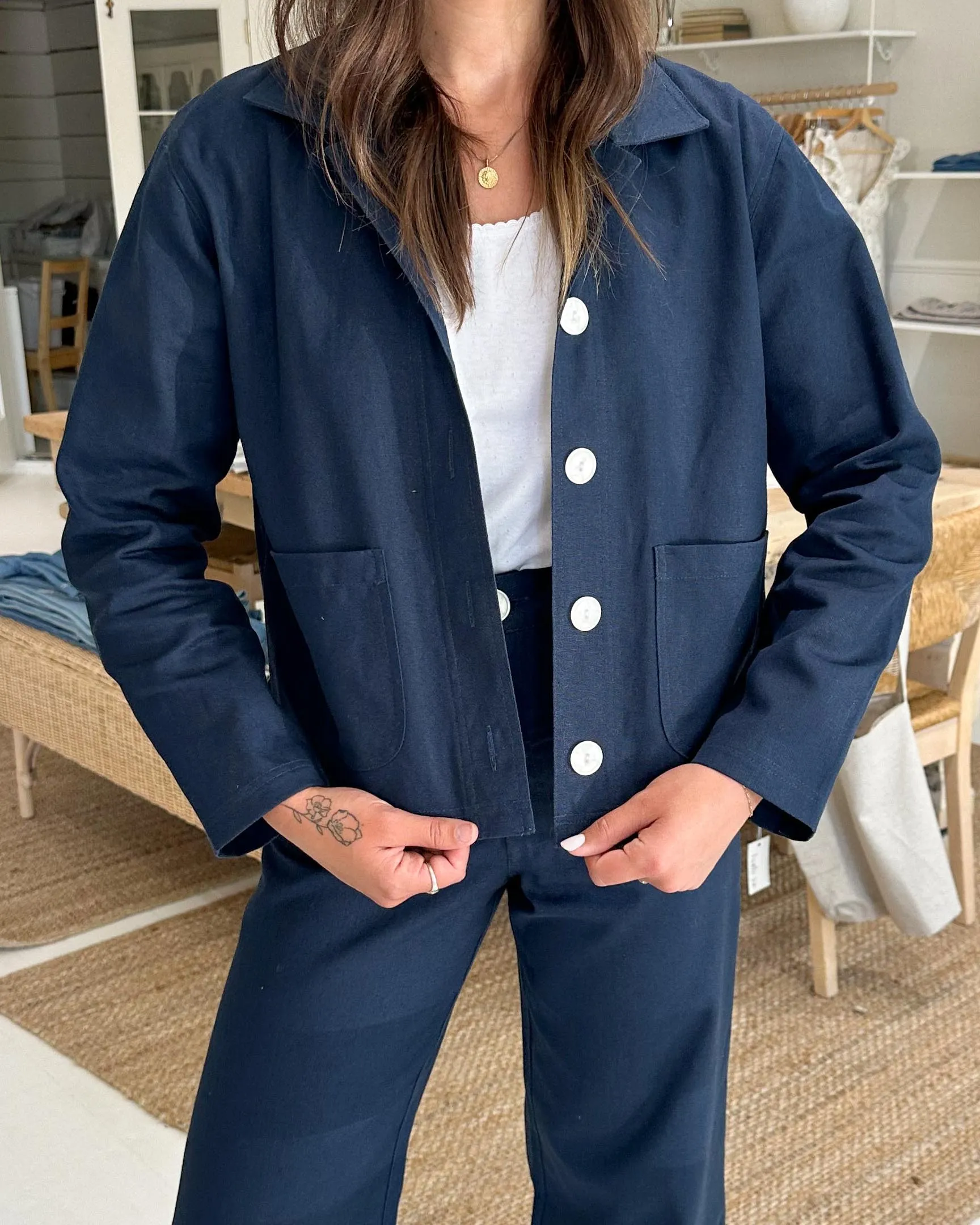Pierrot Jacket | Navy