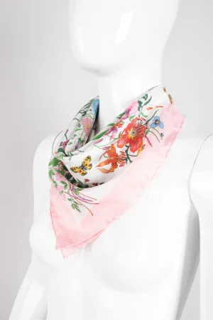 Pink Flora Scarf