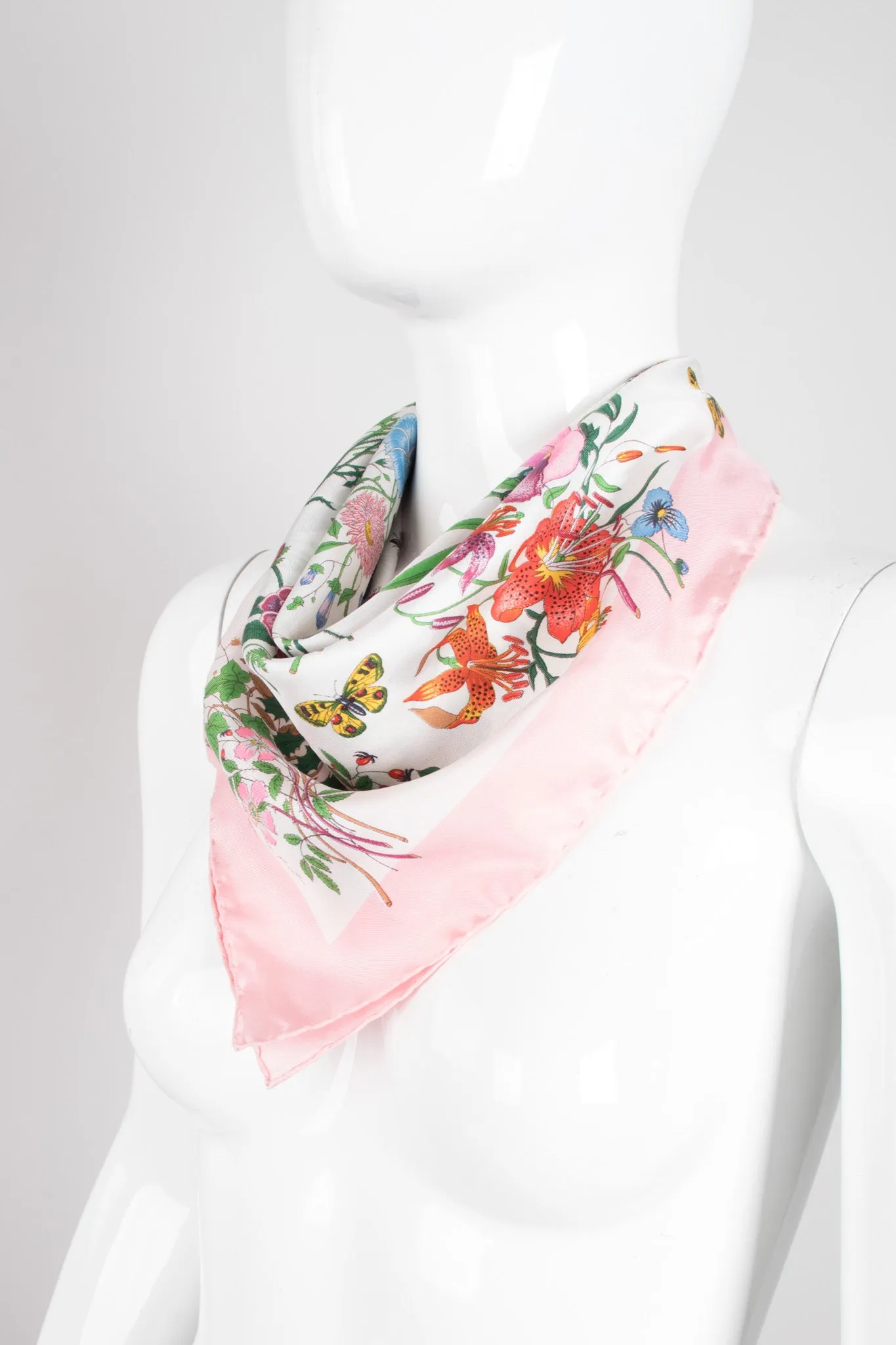 Pink Flora Scarf