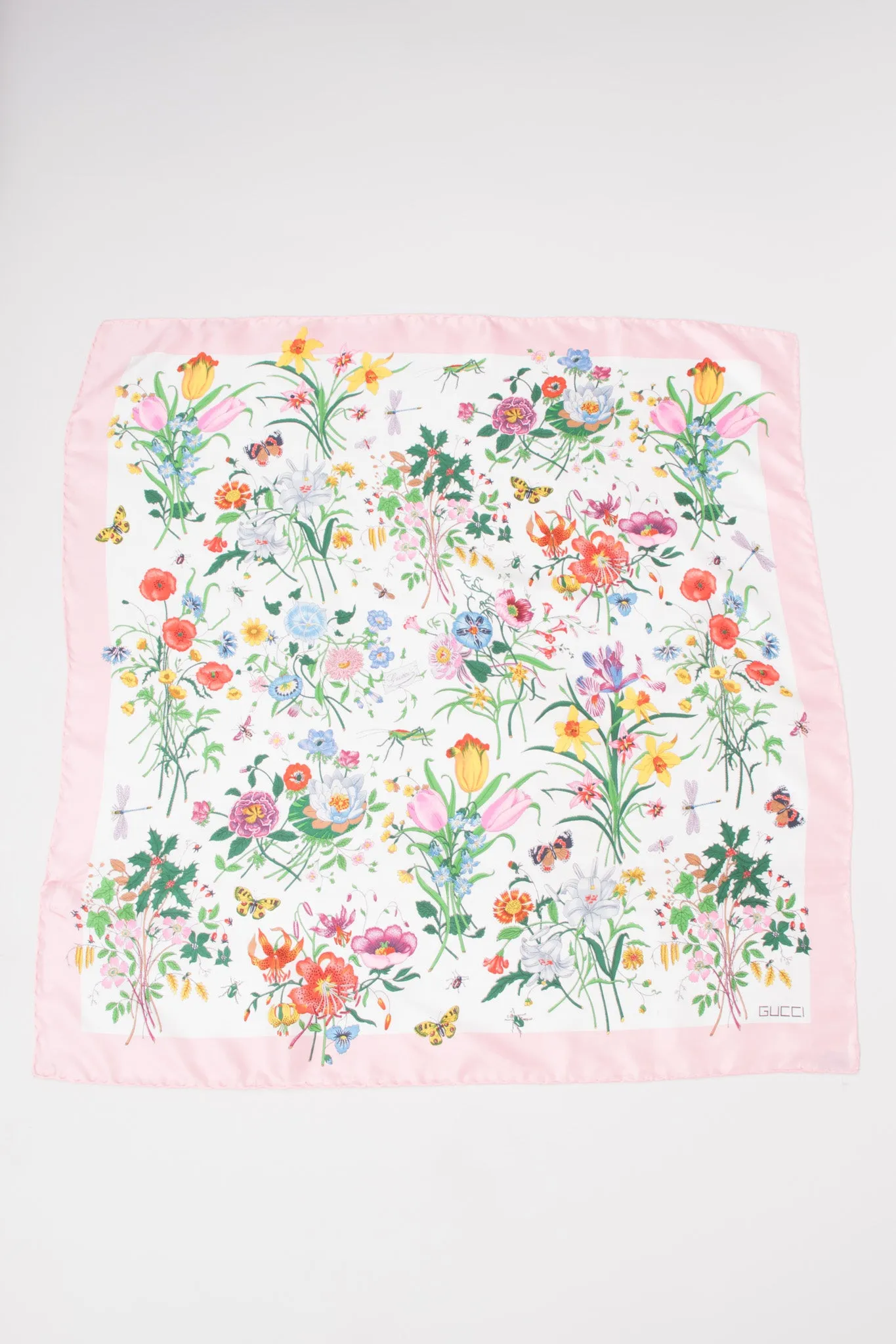Pink Flora Scarf