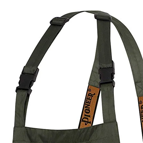 Pioneer Heavy-Duty Waterproof Tree Planter Overall Bib Work Pants, Adjustable