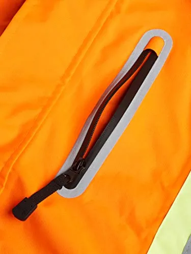 Pioneer V1130150 Premium Hi-Viz Waterproof Safety Jacket with Cell Phone Pocket