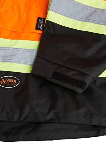 Pioneer V1130150 Premium Hi-Viz Waterproof Safety Jacket with Cell Phone Pocket