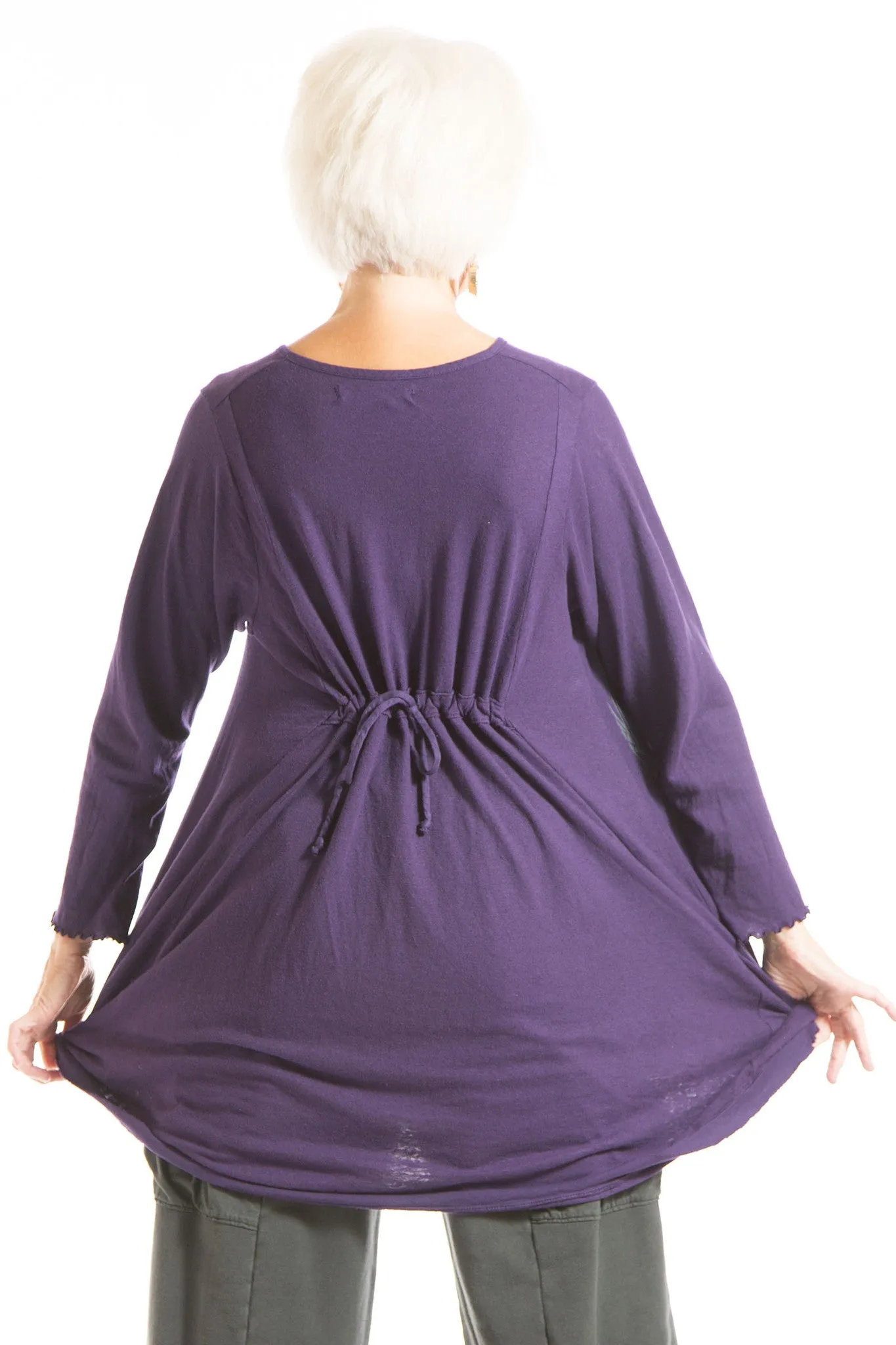 Planetary Tunic Printed-Blue Fish Clothing