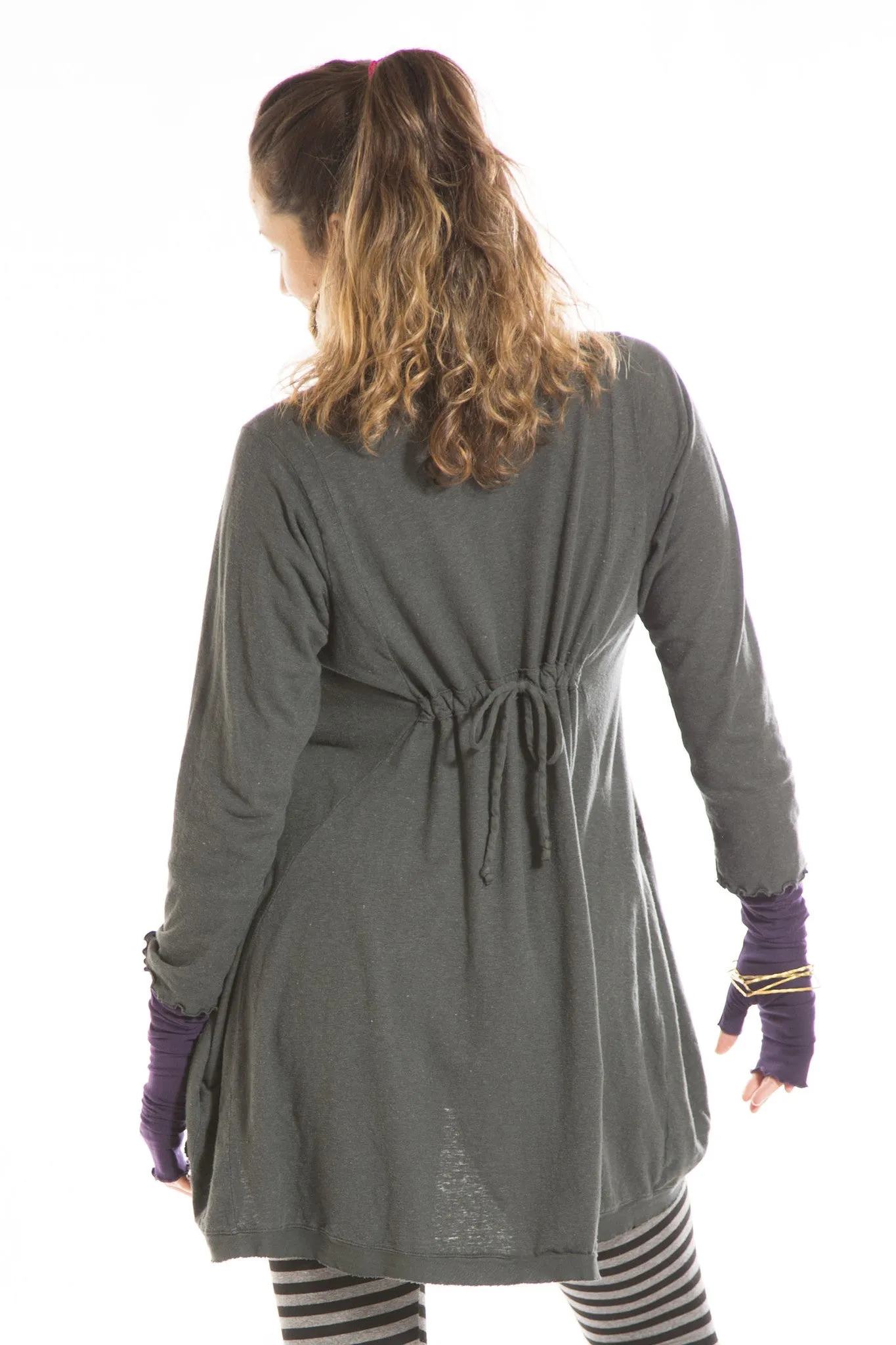 Planetary Tunic Printed-Blue Fish Clothing