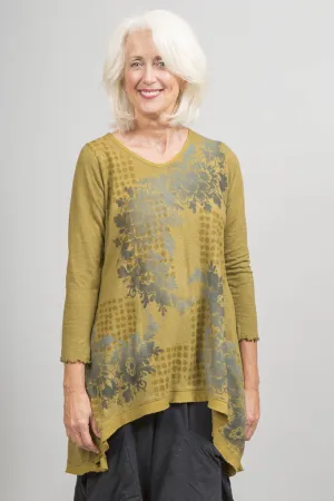 Planetary Tunic Printed-Blue Fish Clothing