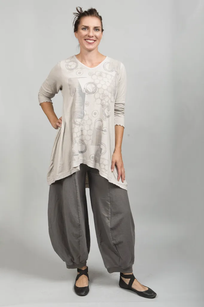 Planetary Tunic Printed-Blue Fish Clothing