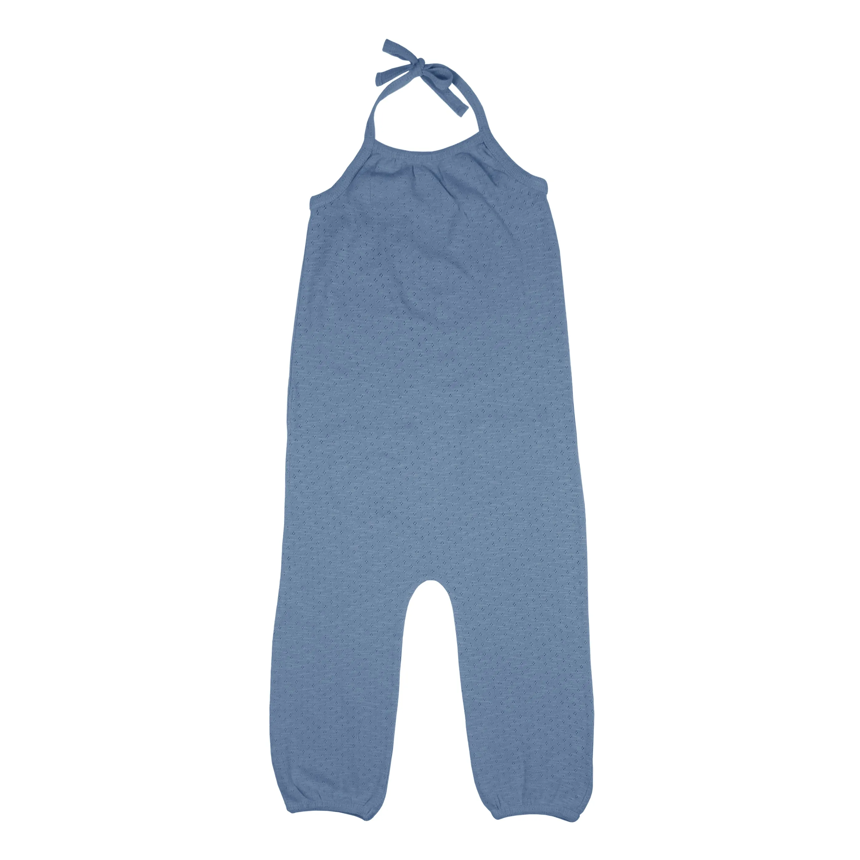 Pointelle Tie Halter Romper