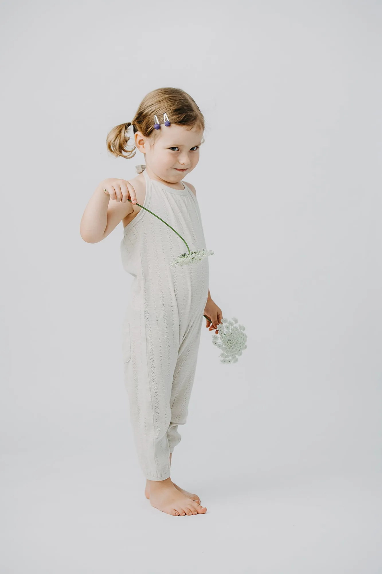 Pointelle Tie Halter Romper