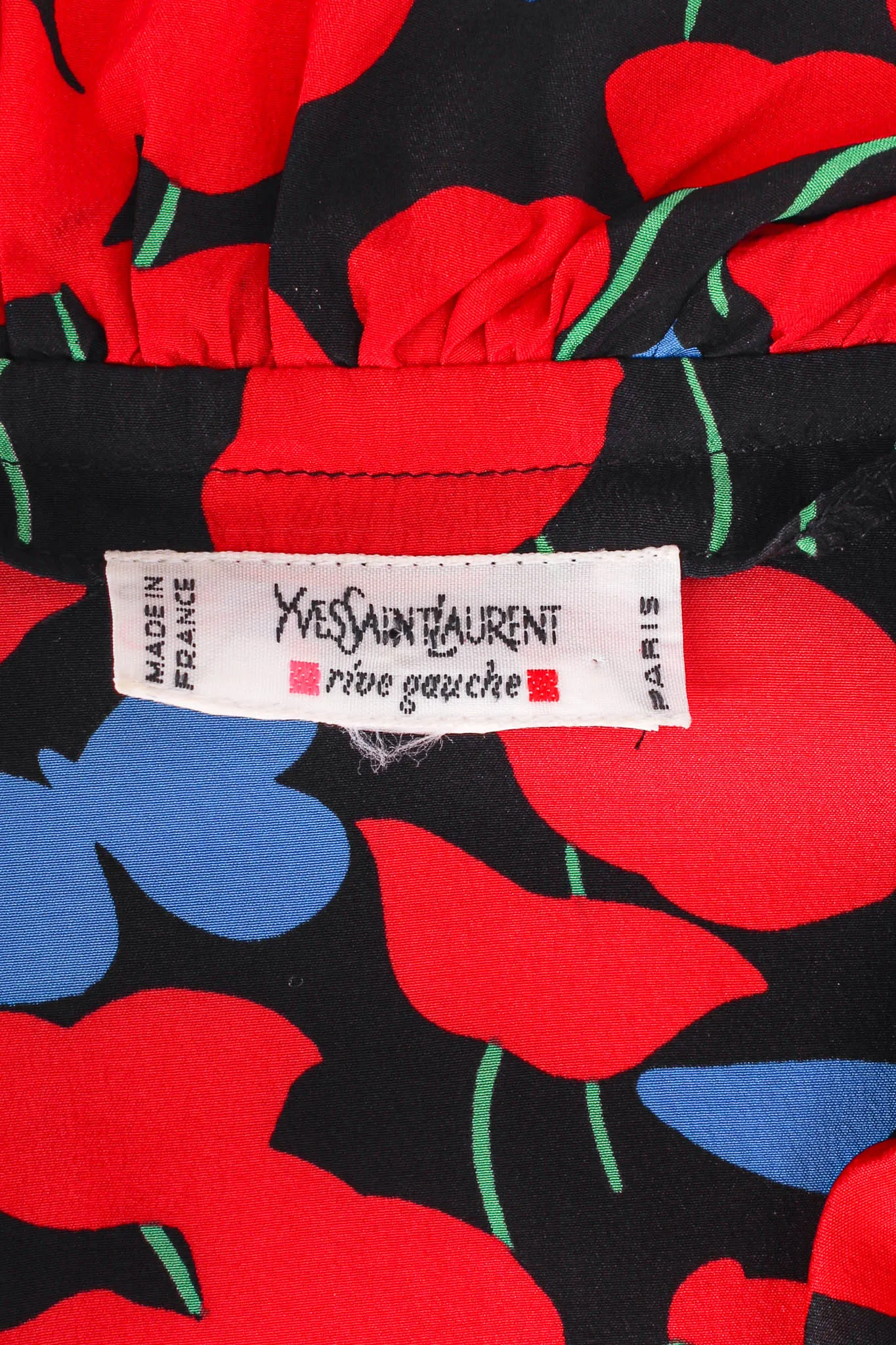 Poppy & Butterflies Wrap Blouse