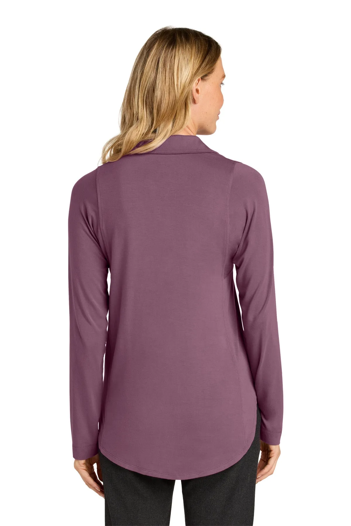 Port Authority Women's Luxe Knit Button Tunic LK5602 Purple Mist