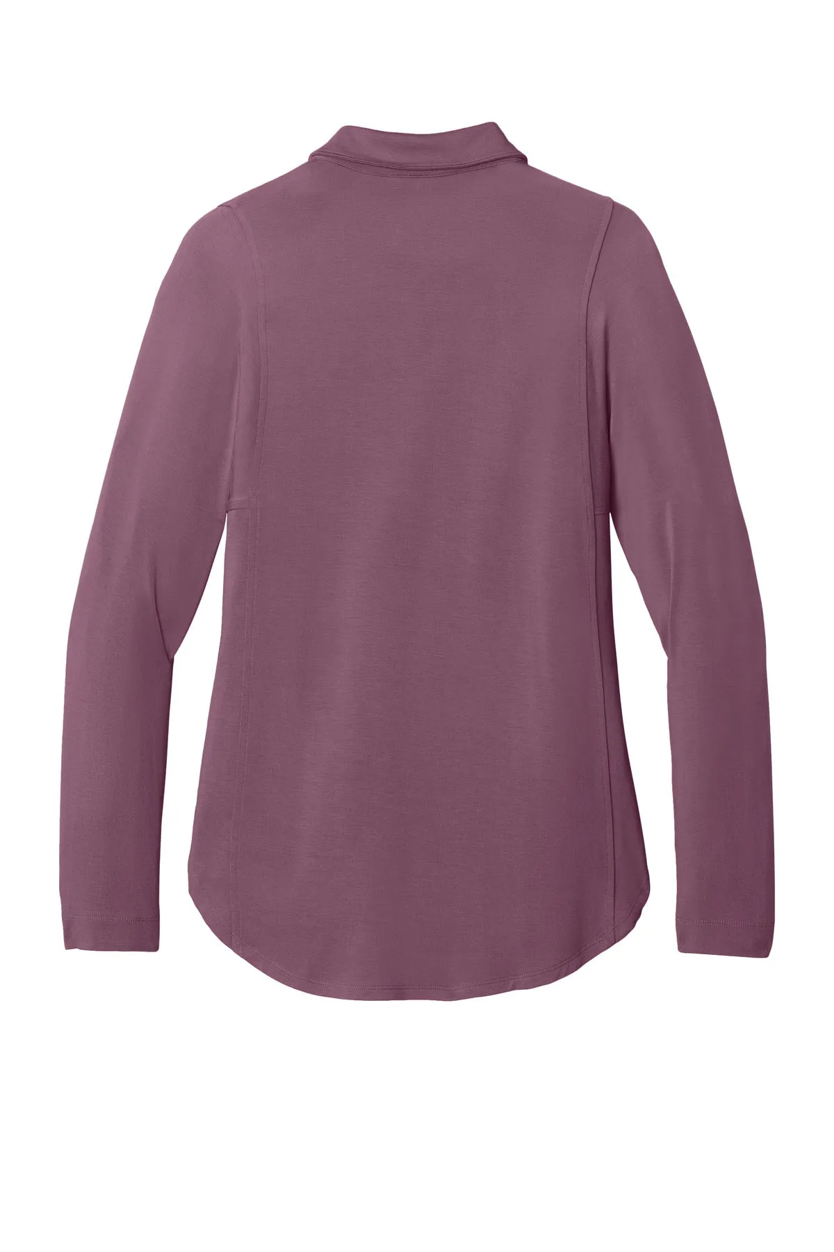 Port Authority Women's Luxe Knit Button Tunic LK5602 Purple Mist