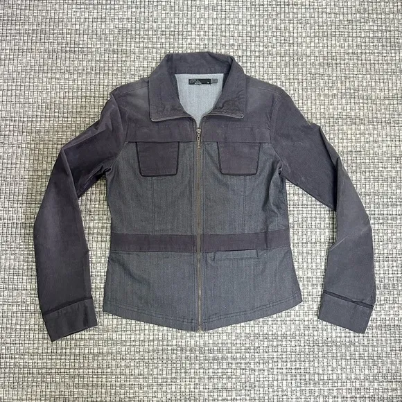 Prana Nadine Denim &amp; Corduroy Jacket Medium
