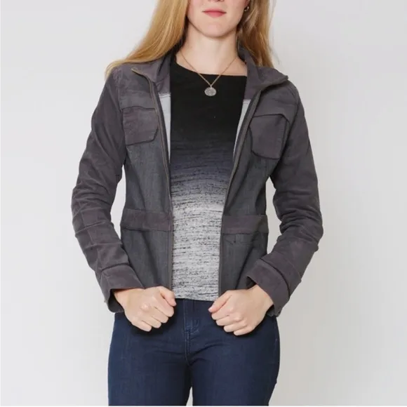 Prana Nadine Denim &amp; Corduroy Jacket Medium