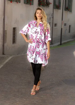 PRINTED LONG BLOUSE
