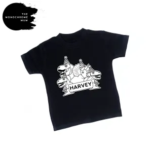 Printed - Party dinos top