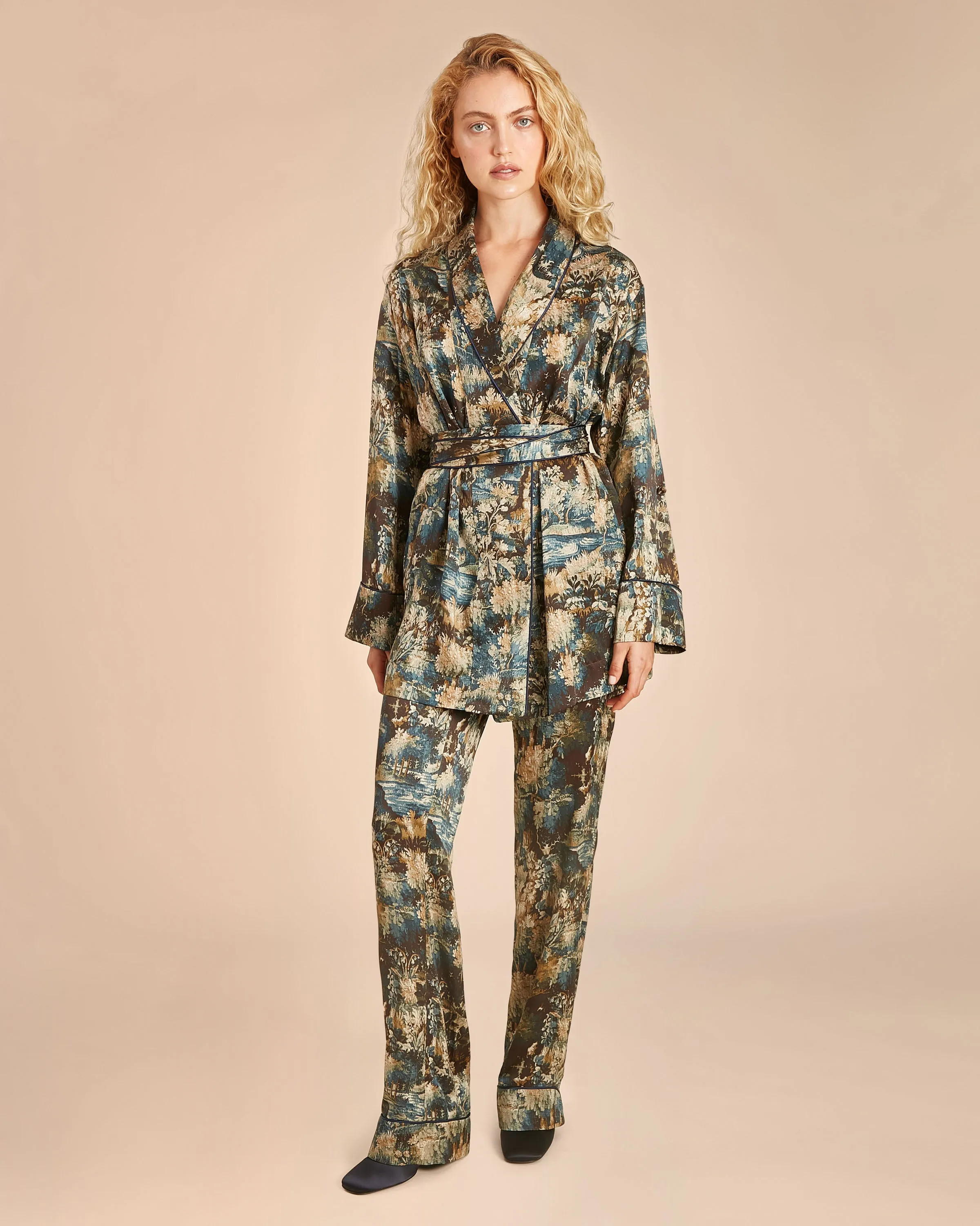 Printed Short Robe