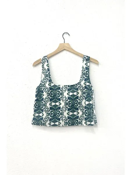 Printed Square Neck Tank