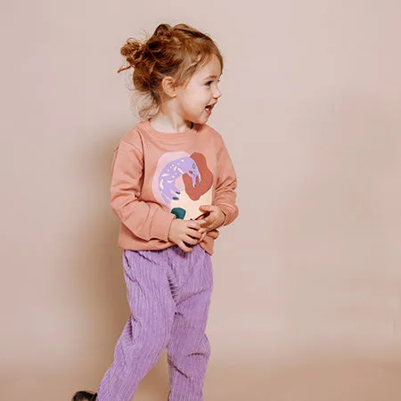 Purple Corduroy Joggers