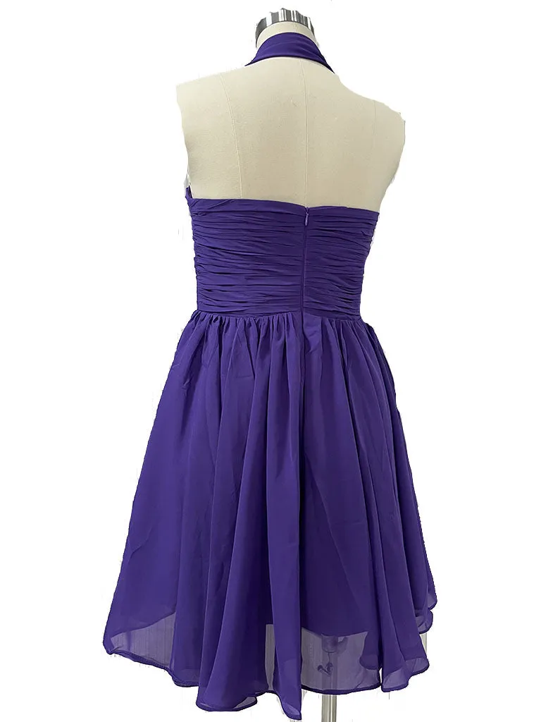 Purple Halter Taylor Swift Same Style 1950S Vintage Dress