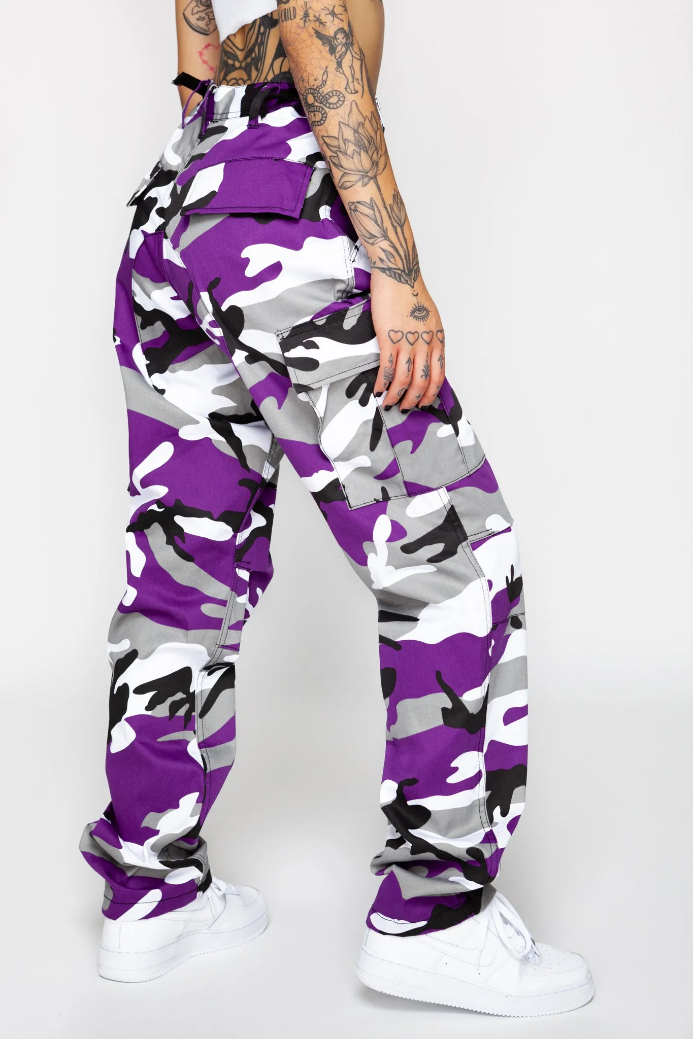 Purple Swag Camo Cargo Pants