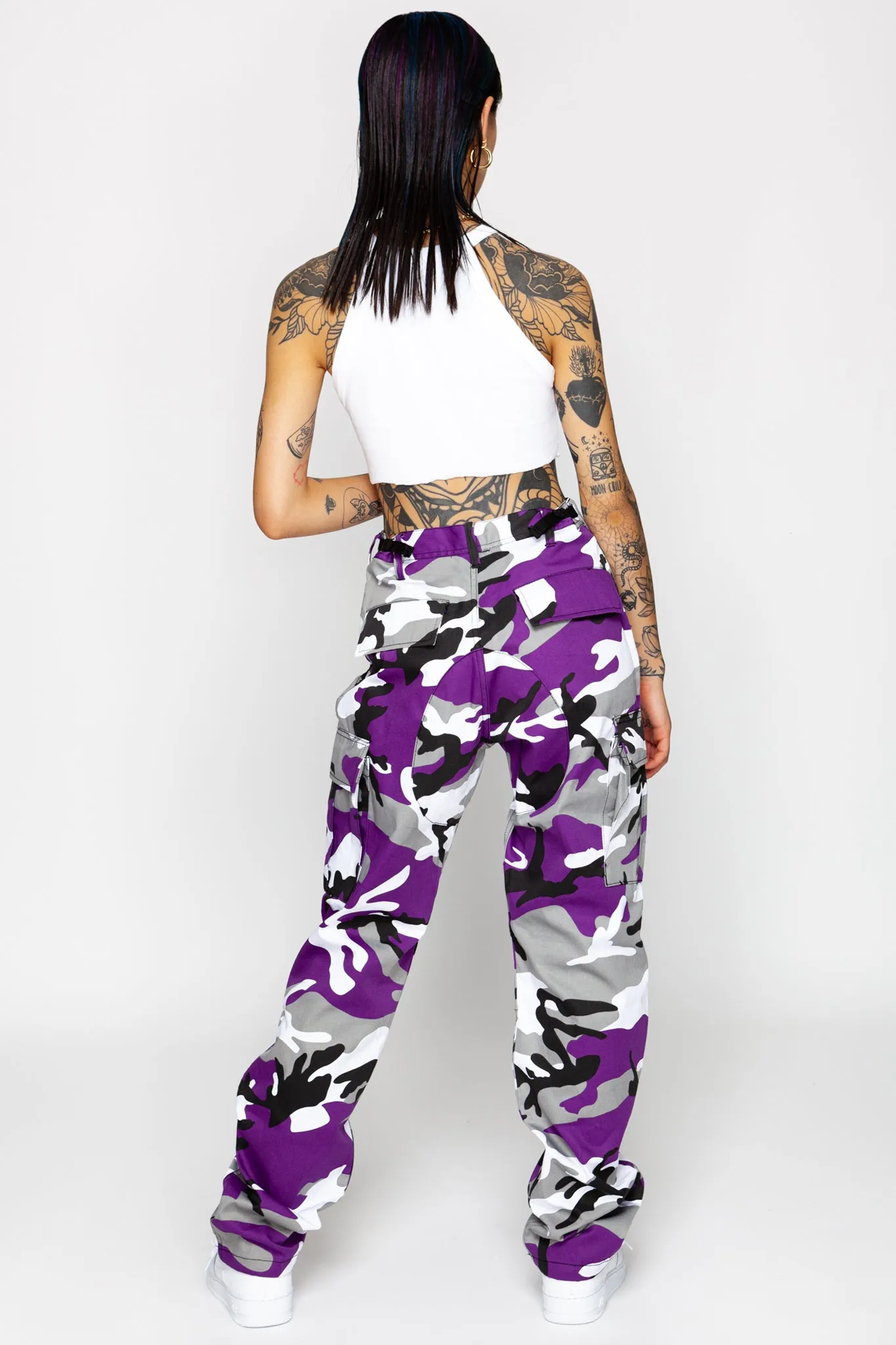 Purple Swag Camo Cargo Pants