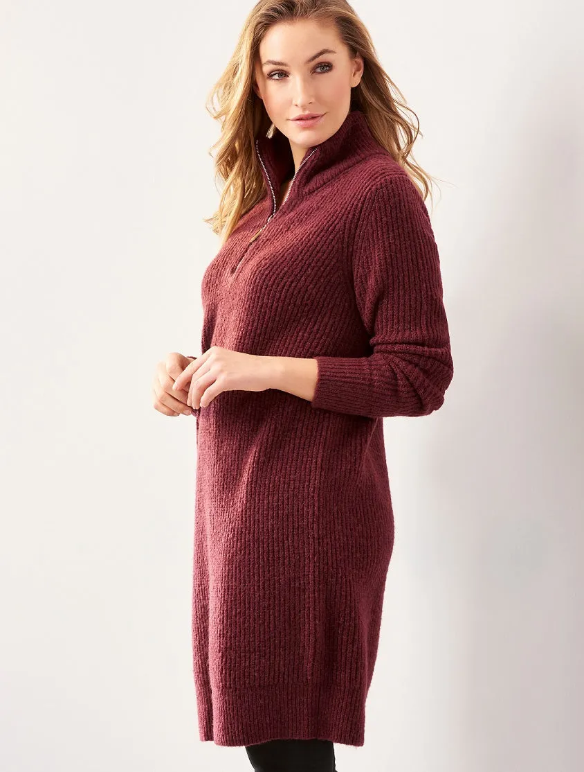 Quarter-Zip Sweater Tunic