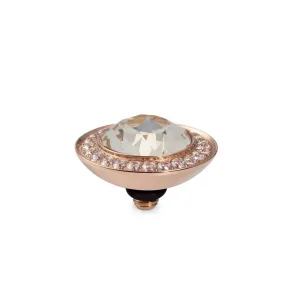 Qudo Tondo Deluxe 13mm Rose Gold Topper - Light Silk