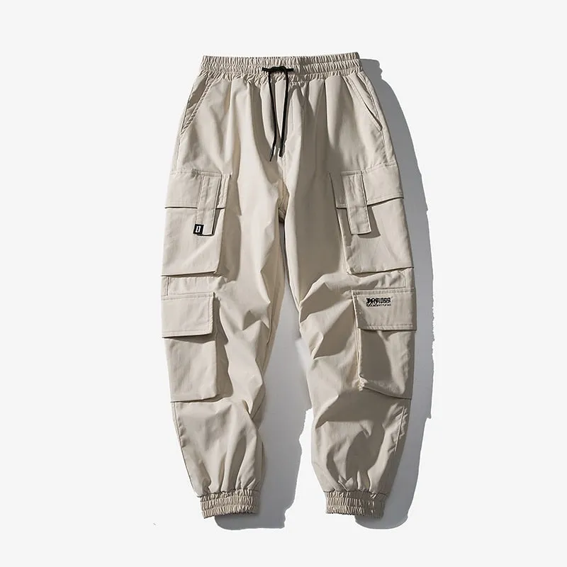 "CGO" Pantalon Cargo Beige à poches Streetwear - URB1™