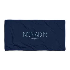 "NOMAD'R- NAVY/AQUA" Towel