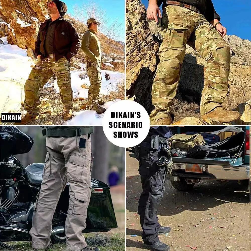 Raider Tactical Pants Cargo Pants with Muti-Pockets in Grey