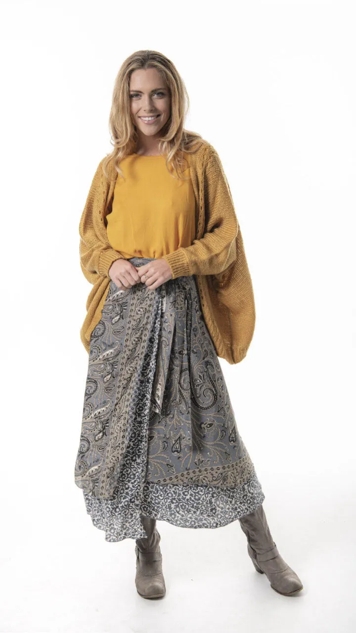 Raj Reversible Wrap Skirt