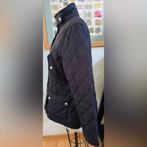 Ralph Lauren Quilted Black Barn Jacket in EUC