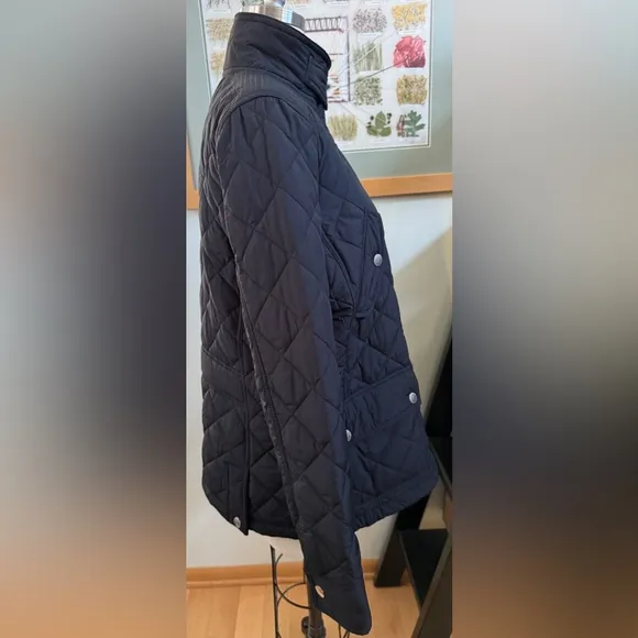 Ralph Lauren Quilted Black Barn Jacket in EUC