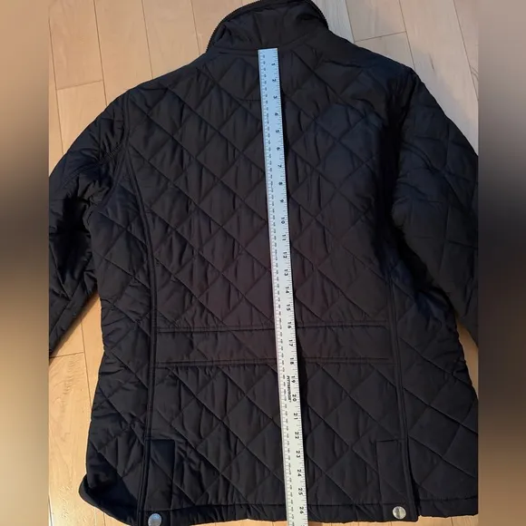 Ralph Lauren Quilted Black Barn Jacket in EUC