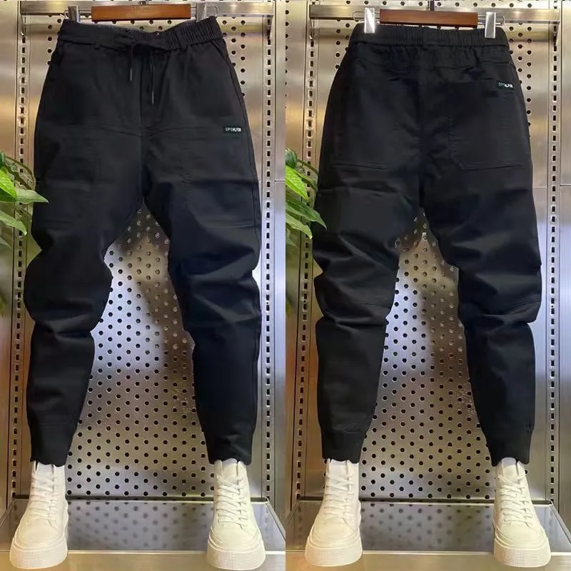 Rayon Multi-Pocket Skinny Cargo Pants