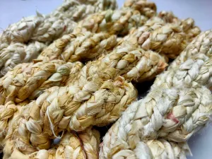 Recycled Sari Silk Ribbon Braided - Beigi