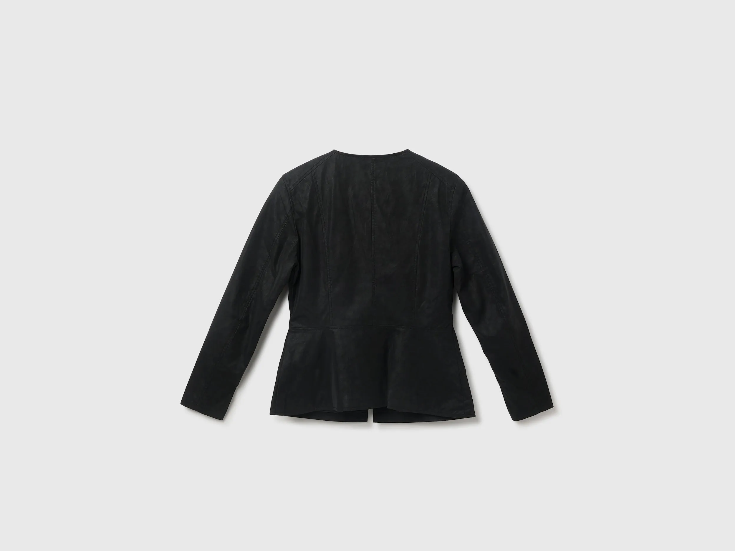 Regular Fit Round Neck Solid Jacket