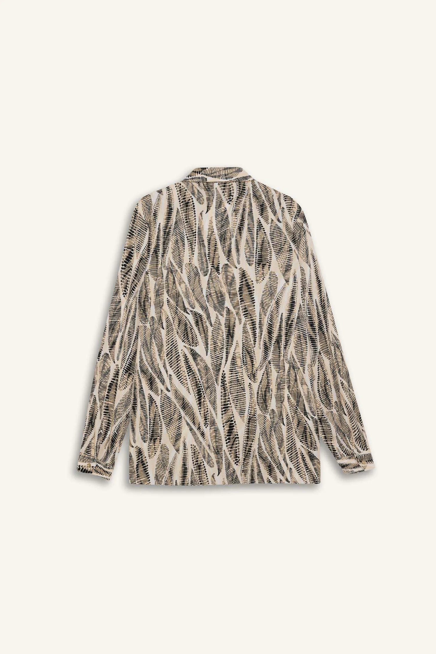 Regular Fit Shirt Collar Long Sleeve Tunic
