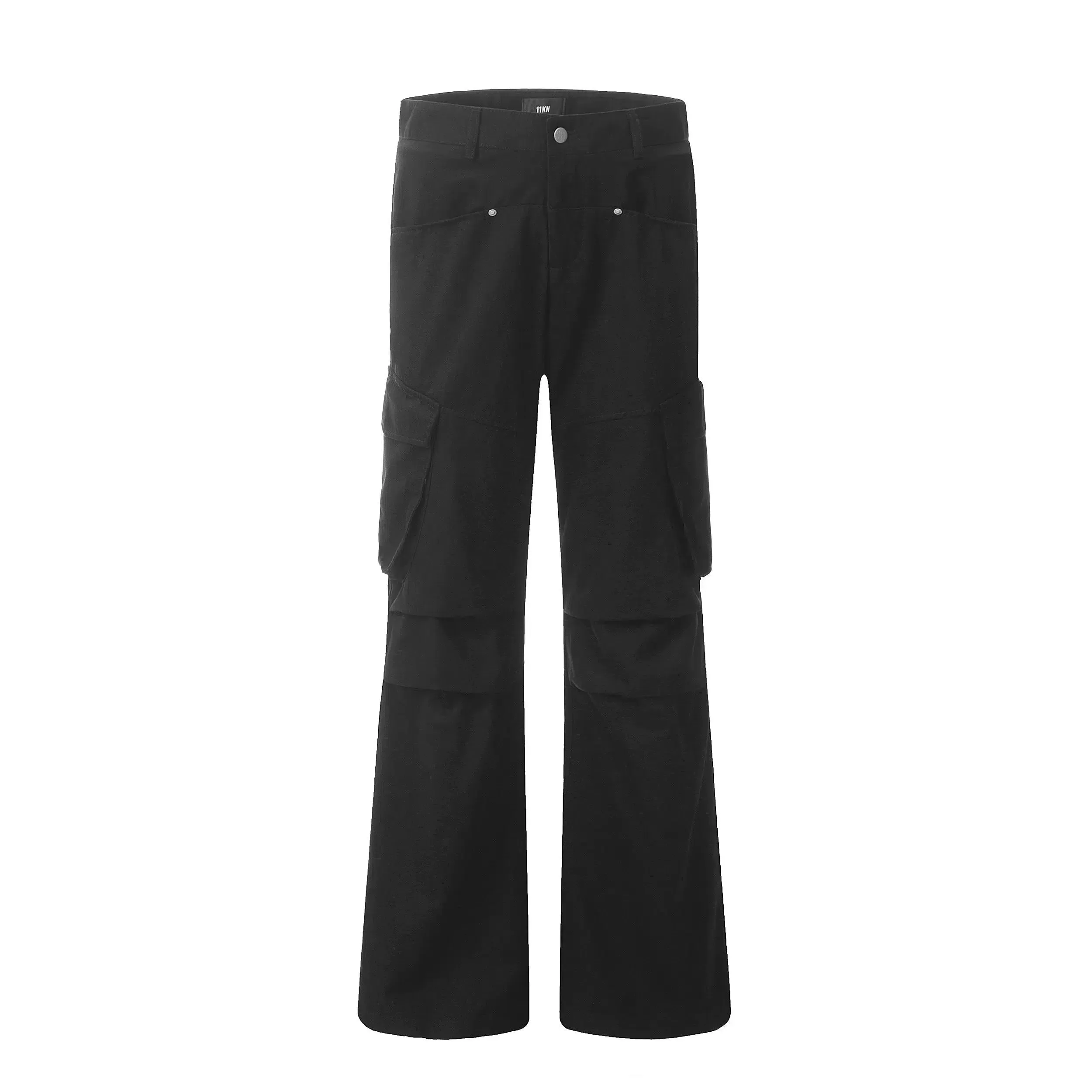 Retro Multi-pocket Straight Cargo Pants
