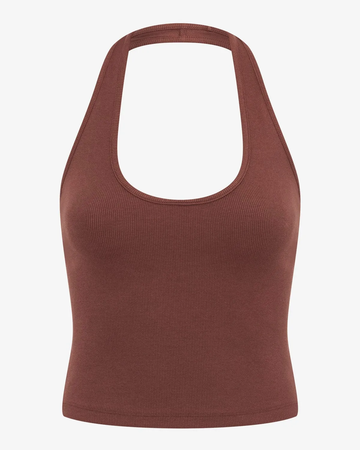 Rib Halter Tank | Maple