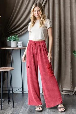 Ribbed Casual Pants S-3X