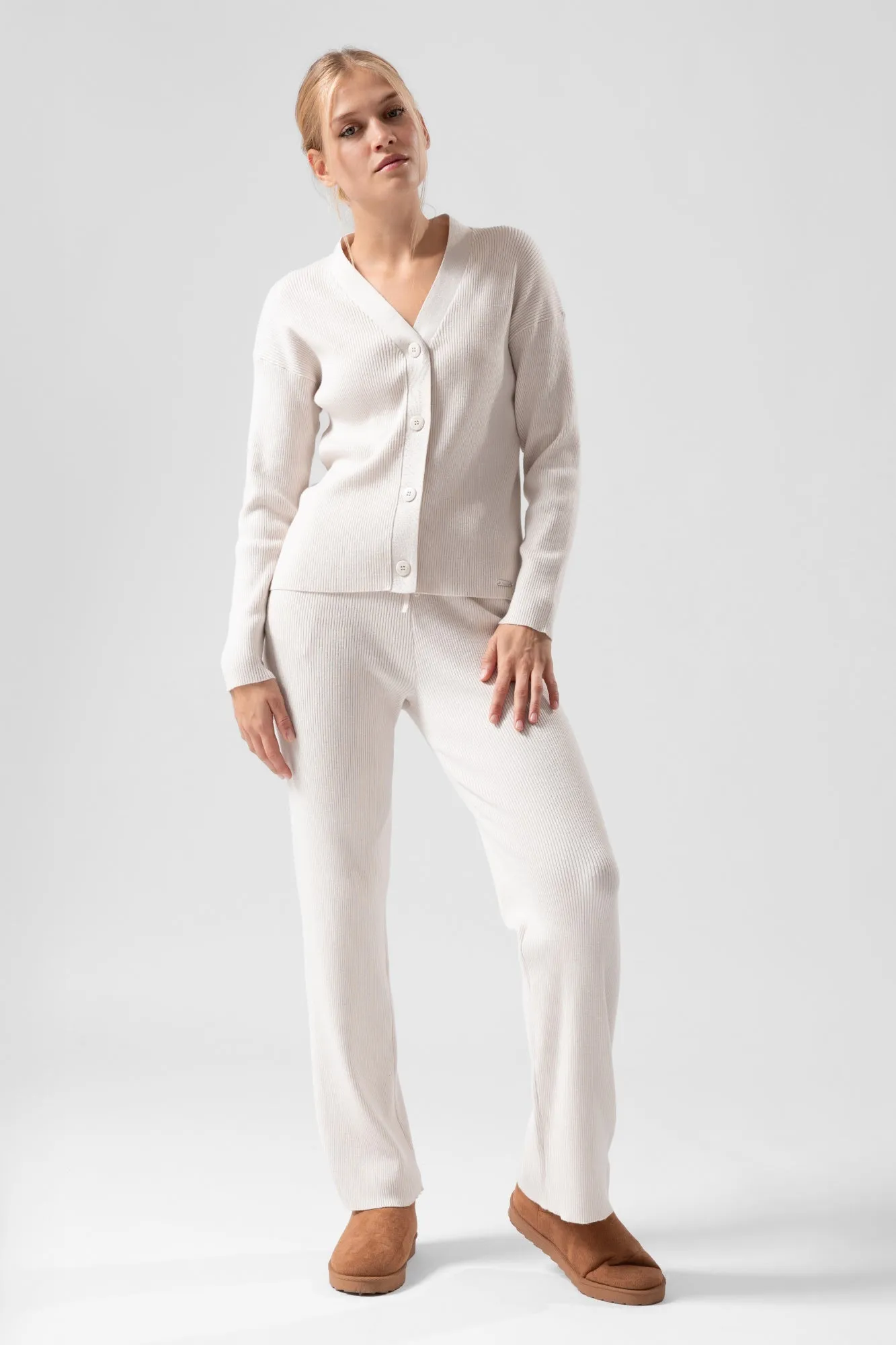 Ribbed knitted pants Demi