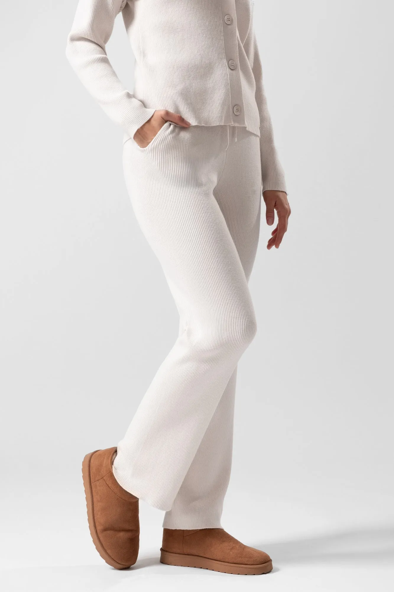 Ribbed knitted pants Demi