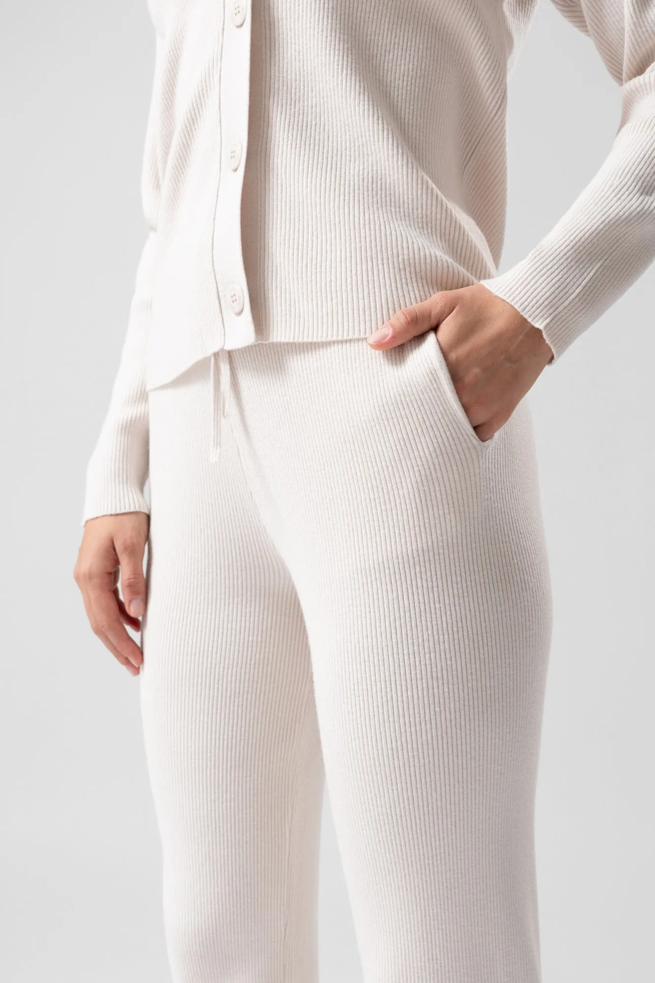Ribbed knitted pants Demi