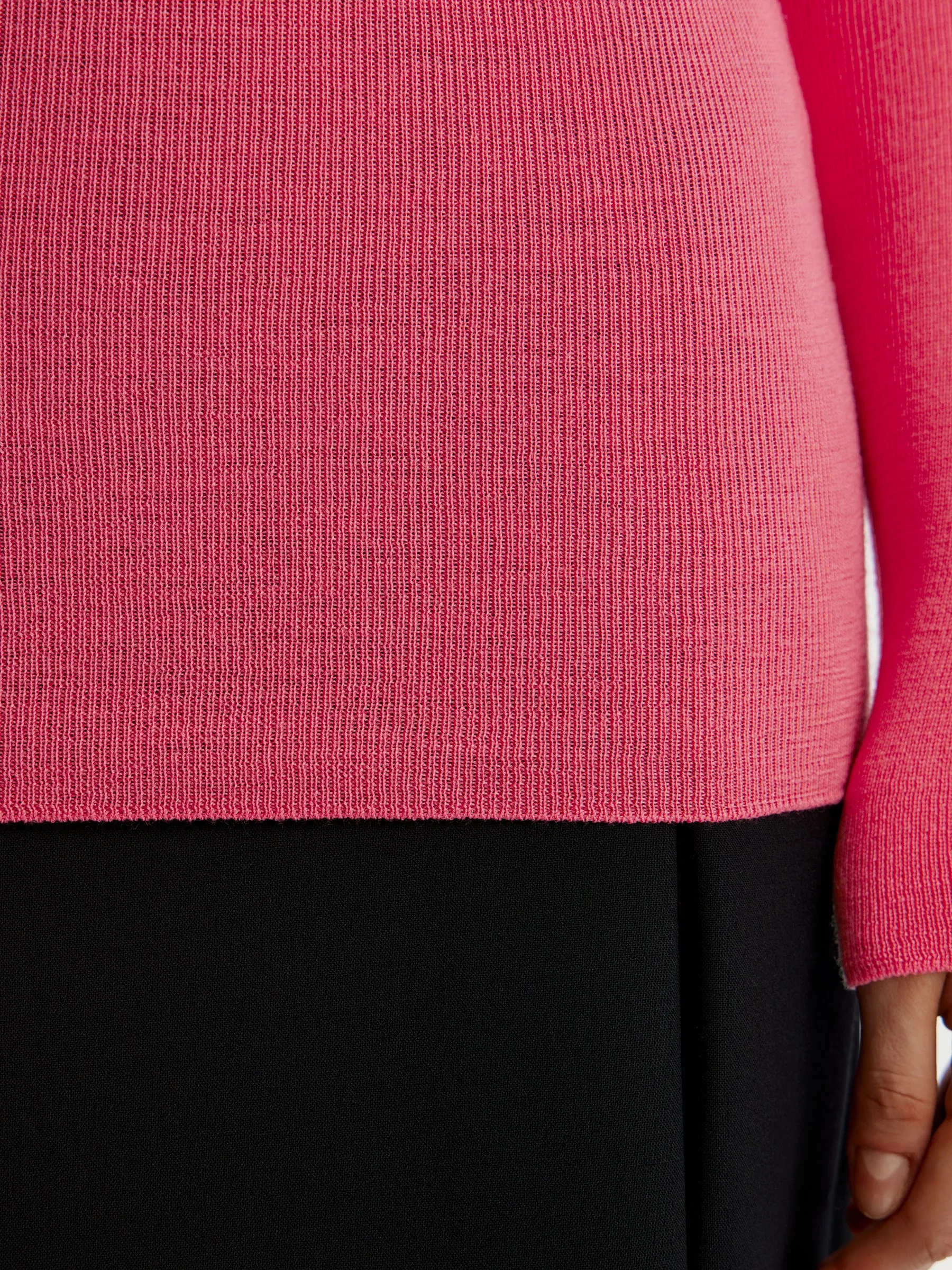 Ribbed merino turtleneck
