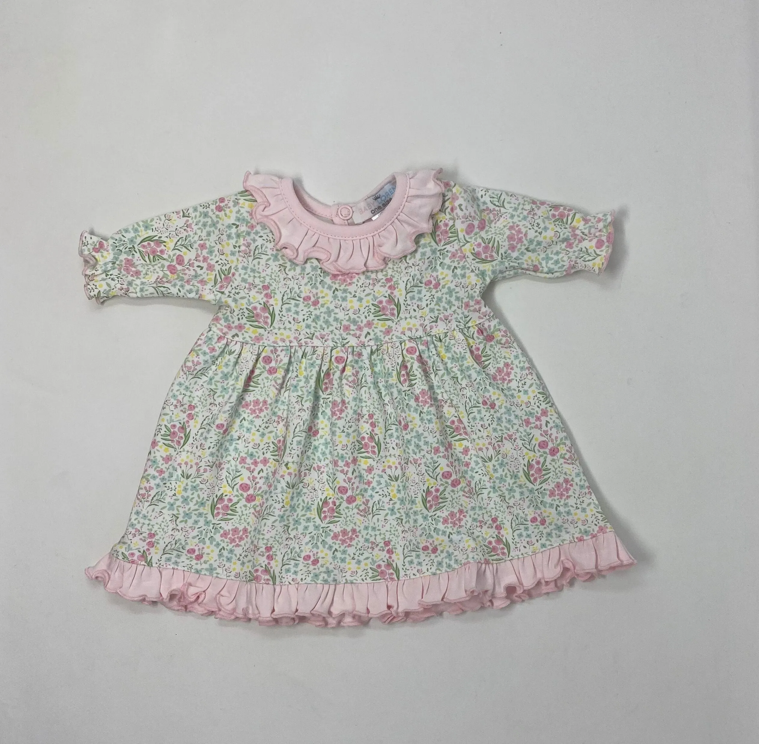 Roses and Bows Pima Doll Gown
