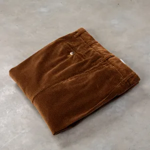 Rota Pantaloni High Rise Regular Fit 8-Wale Corduroy Tobacco