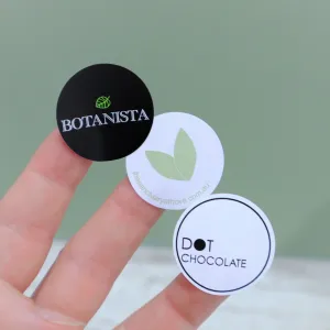 Round logo label stickers - circles