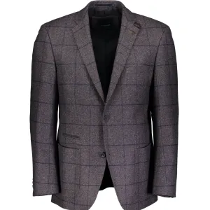 Roy Robson Regular Fit Check Jacket - Brown